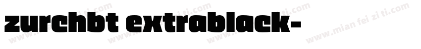 zurchbt extrablack字体转换